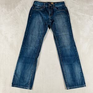 Tokyo Five Jeans Women's 16 Bravery Straight Leg Dark Wash Mid Rise Thick Stitch